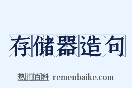 存储器造句是什么意思的图片
